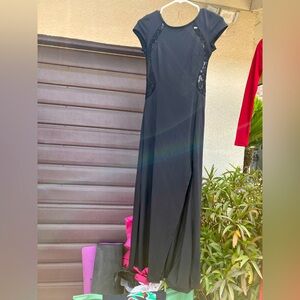 Black long elegant dress